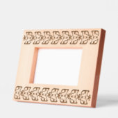 幾何学的伝統的枠パターン レーザー彫刻フレーム (左)