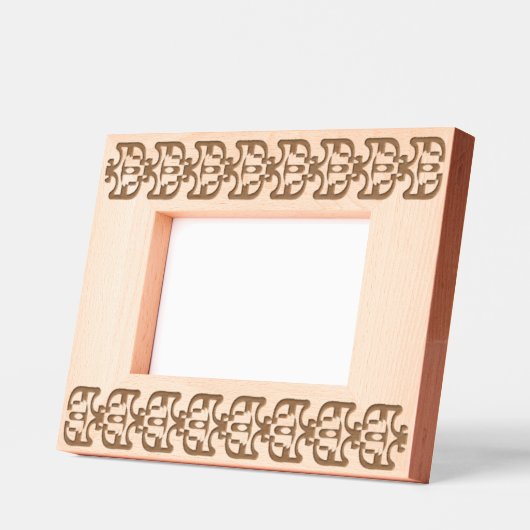 幾何学的伝統的枠パターン レーザー彫刻フレーム (左)