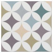 幾何学的低サイクロイドパターン紅葉 ファブリック (クローズアップ)