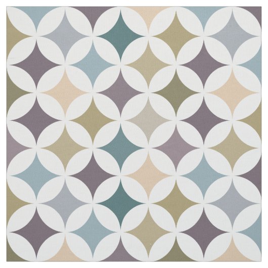 幾何学的低サイクロイドパターン紅葉 ファブリック (見本)