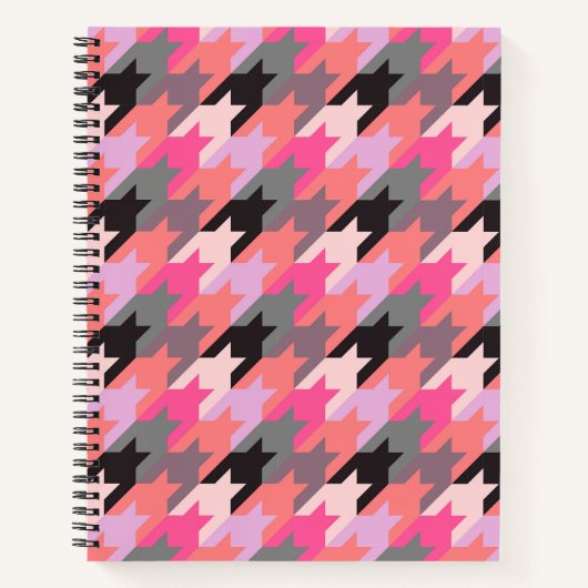 幾何学的千鳥格子の ノートブック (正面)