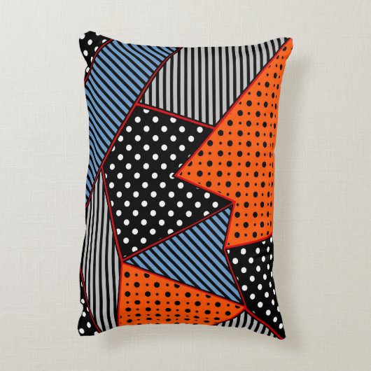 幾何学的合成クリエイティブを用いたシームレスな合成パターン アクセントクッション (裏面(縦))