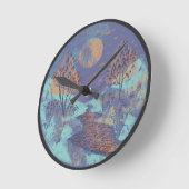 幾何学的図形 ラウンド壁時計 (傾斜)