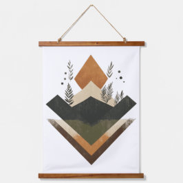 幾何学的土要素 吊り下げ型タペストリー