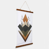 幾何学的土要素 吊り下げ型タペストリー (傾斜あり)
