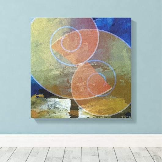 幾何学的型枠抽象芸術絵画アートのキャンバスPri キャンバスプリント (インサイチュ (ウッドフロア))