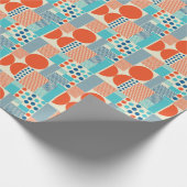 幾何学的型枠、モダンアートパターン。 ラッピングペーパー (角)