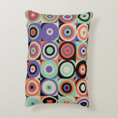 幾何学的型枠、抽象芸術ヴィンテージデザイン。 アクセントクッション (裏面(縦))