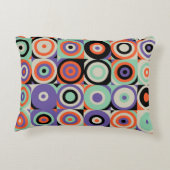 幾何学的型枠、抽象芸術ヴィンテージデザイン。 アクセントクッション (裏面)