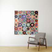 幾何学的型枠、抽象芸術ヴィンテージデザイン。 タペストリー (インサイチュ(横))