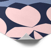 幾何学的型枠：装飾シームレスパターン。 ポスター (角)