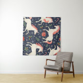 幾何学的壁画の背景。モダンスタイルヴィンテージi タペストリー (インサイチュ(横))