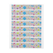 幾何学的姿作成2 ラップアラウンドラベル (シート)