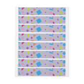 幾何学的姿作成3 ラップアラウンドラベル (シート)