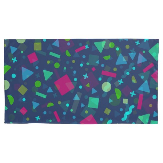 幾何学的姿作成5 枕カバー (正面)