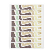 幾何学的姿1 ラップアラウンドラベル (シート)