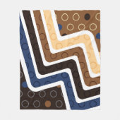 幾何学的姿2 フリースブランケット (正面)