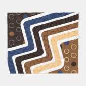 幾何学的姿2 フリースブランケット (正面(横))