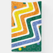 幾何学的姿3 横断幕 (縦)