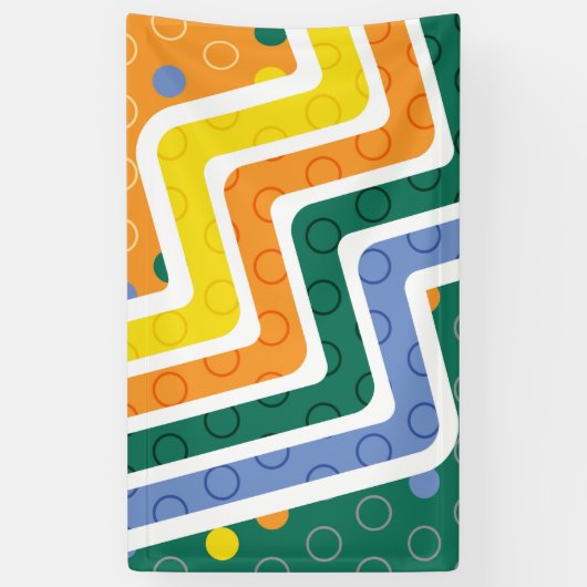 幾何学的姿3 横断幕 (縦)