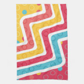 幾何学的姿4 キッチンタオル (縦)