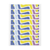 幾何学的姿5 ラップアラウンドラベル (シート)