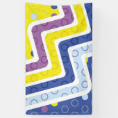 幾何学的姿5 横断幕 (縦)