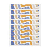 幾何学的姿6 ラップアラウンドラベル (シート)