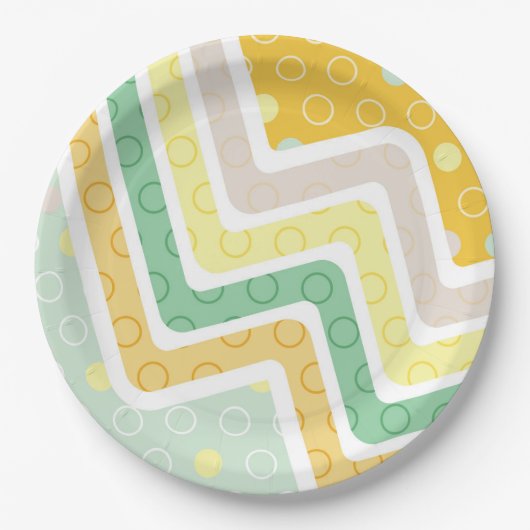 幾何学的姿7 ペーパープレート (正面)
