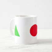 幾何学的姿 コーヒーマグカップ (正面左)