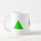 幾何学的姿 コーヒーマグカップ (左)