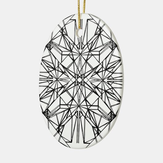 幾何学的対称性 セラミックオーナメント (左)