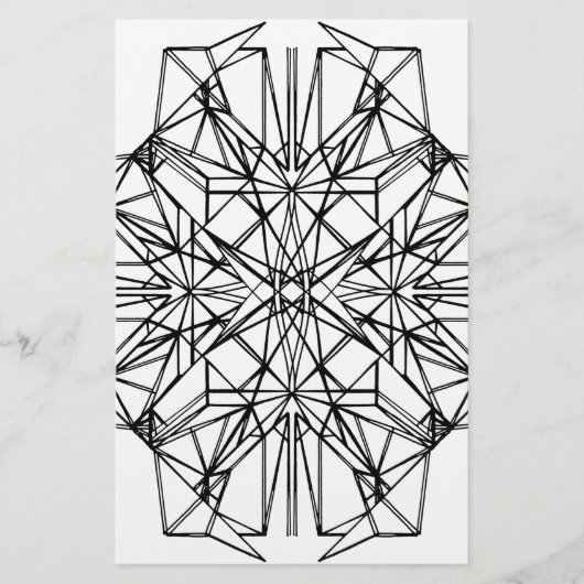 幾何学的対称性 便箋 (正面)