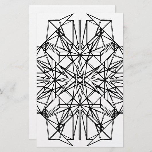 幾何学的対称性 便箋 (正面/裏面)