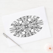 幾何学的対称性 楕円形シール (封筒)