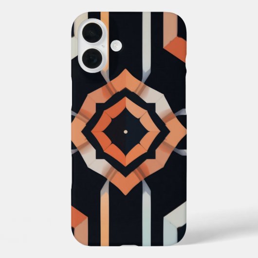 幾何学的対称電話ケース Case-Mate iPhoneケース (裏面)