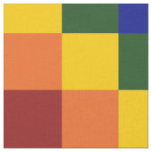 幾何学的市松模様にレインボー模様織物 ファブリック (クローズアップ)