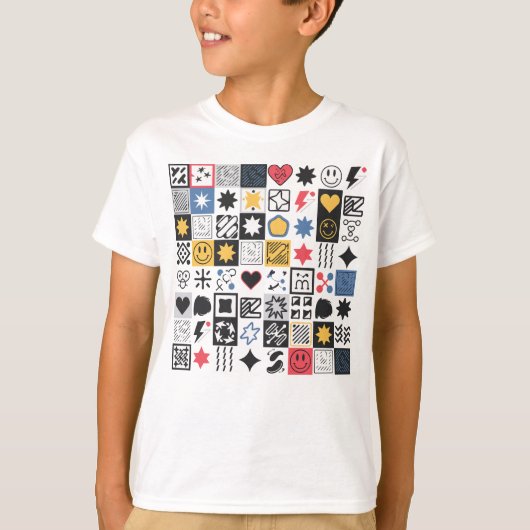 幾何学的形状 Tシャツ (正面)