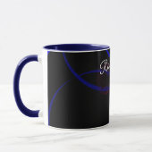 幾何学的抽象コーヒーマグ マグカップ (左)