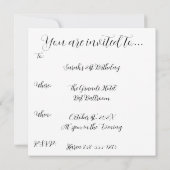 幾何学的抽象シェイプ - ミッドセンチュリー 招待状 (裏面)