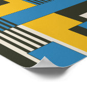 幾何学的抽象デザイン ポスター (角)