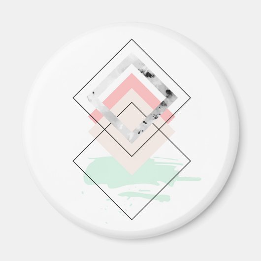 幾何学的抽象デザイン マグネット (正面)