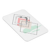 幾何学的抽象デザイン マグネット (右側)