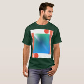 幾何学的抽象デジタルアート Tシャツ (正面フル)