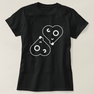 幾何学的抽象ハート | 極簡シンボリックグラフ Tシャツ