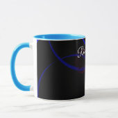 幾何学的抽象マグカップ マグカップ (左)