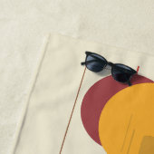 幾何学的抽象モダンアート作品 ビーチタオル (インサイチュ)