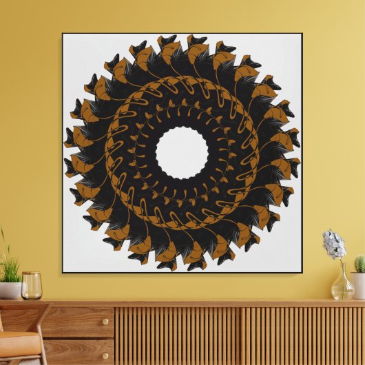 幾何学的抽象化 キャンバスプリント (インサイチュ (リビング))