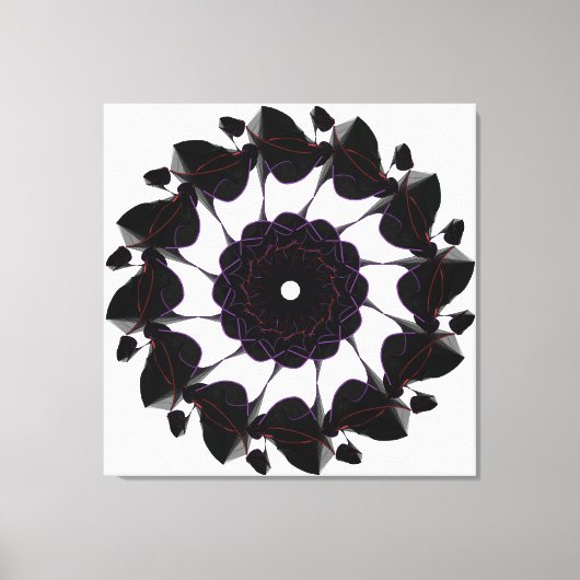 幾何学的抽象化 キャンバスプリント (正面)