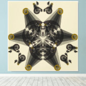 幾何学的抽象化 キャンバスプリント (インサイチュ (ウッドフロア))